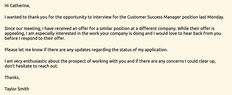 How to ask interview status through email when you have an update